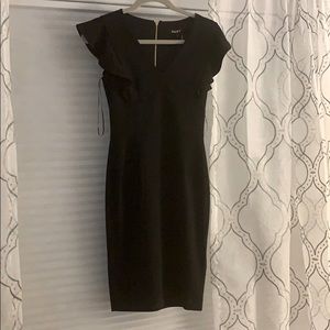 DKNY Black Midi Dress